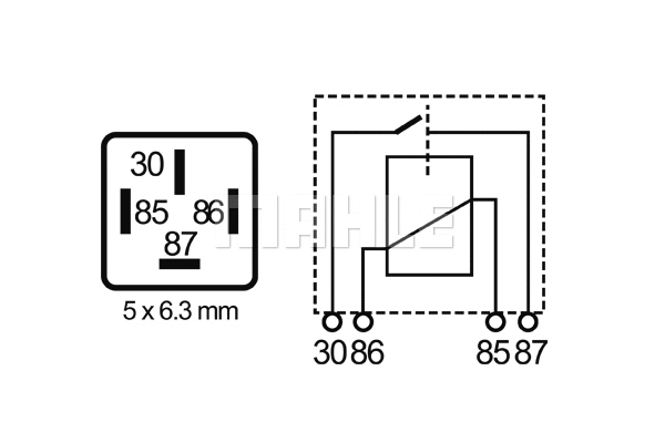 Relay, main current