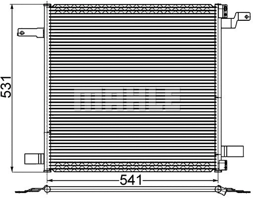 Condenser, air conditioning (AC 259 001S)