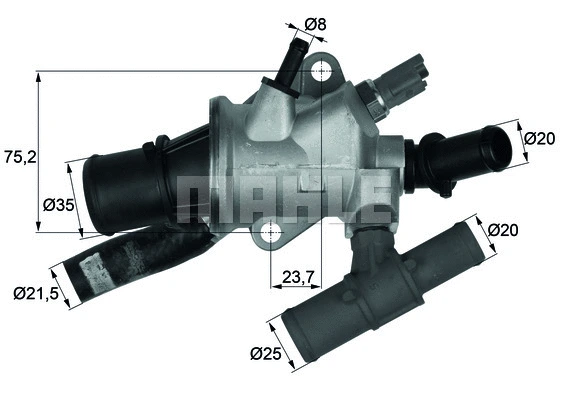 Thermostat, coolant (TI 166 88)
