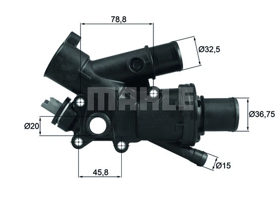 Thermostat, coolant (TH 43 83)