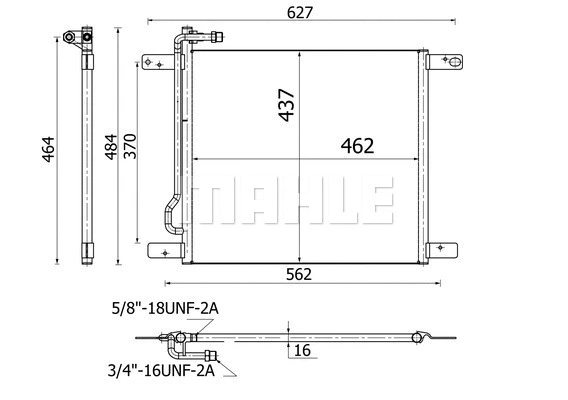 Condenser, air conditioning (AC 521 000S)