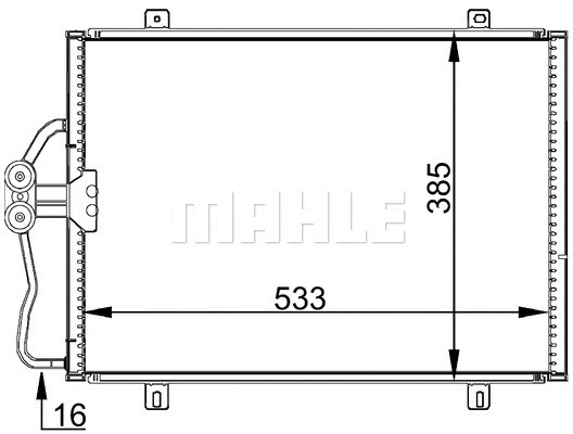 Condenser, air conditioning (AC 176 000S)