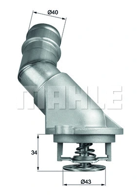 Thermostat, coolant (TI 211 92D)