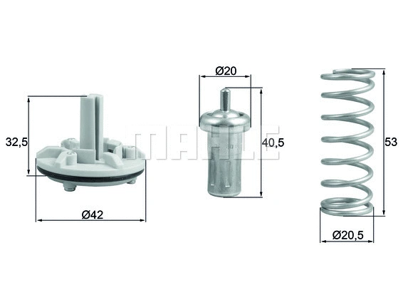 Thermostat, coolant