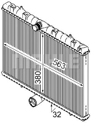 Radiator, engine cooling
