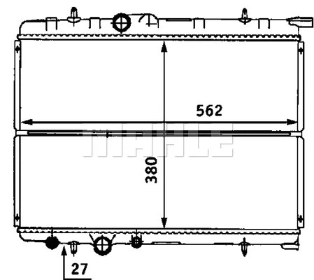 Radiator, engine cooling