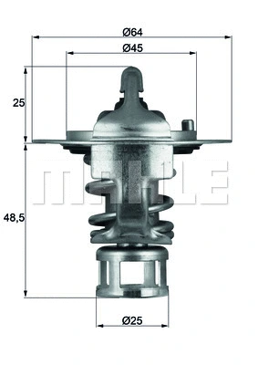 Thermostat, coolant (TX 65 82)