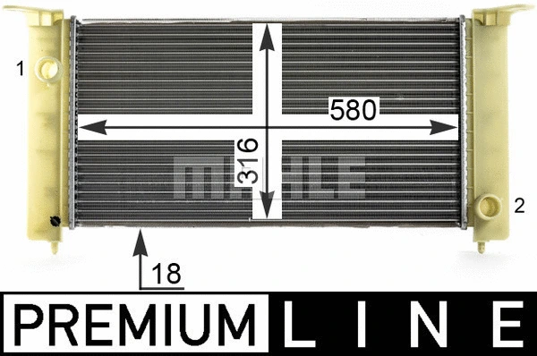 Radiator, engine cooling