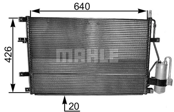 Condenser, air conditioning (AC 227 000S)