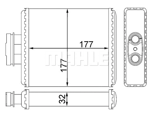 Heat Exchanger, interior heating (AH 75 000S)