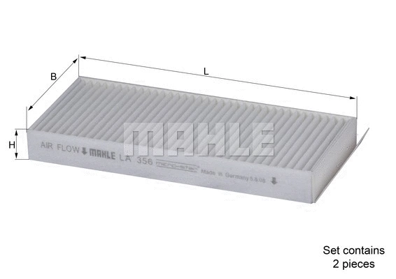 Filter, cabin air (LA 356/S)
