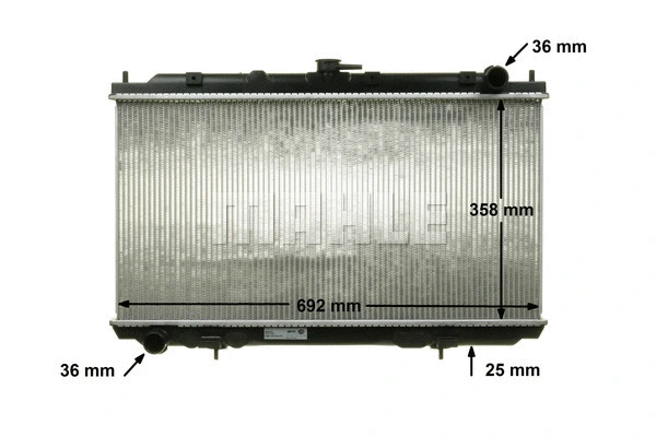 Radiator, engine cooling