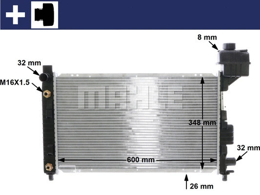 Radiator, engine cooling