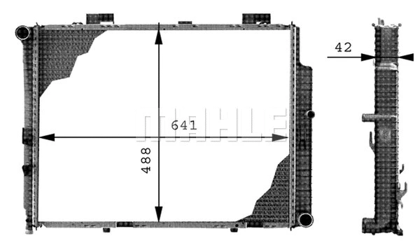 Radiator, engine cooling