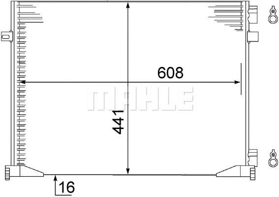 Condenser, air conditioning (AC 528 000S)