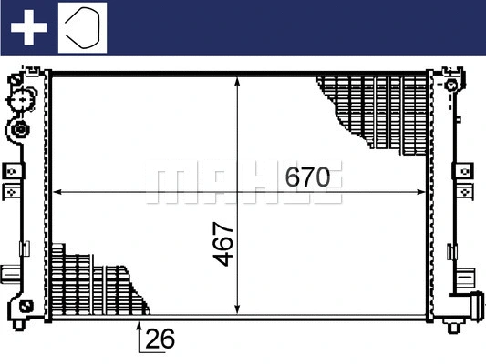 Radiator, engine cooling