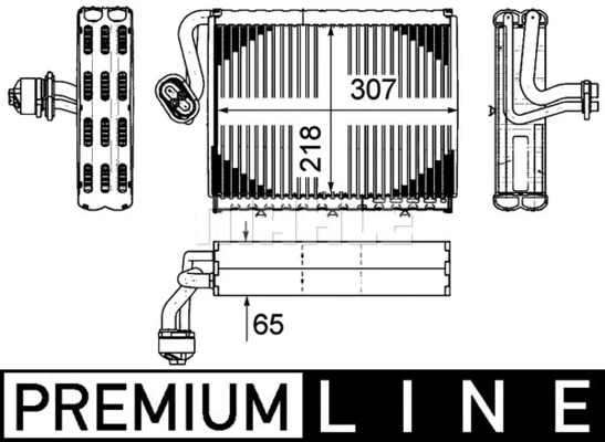 Evaporator, air conditioning
