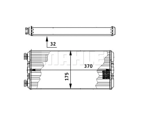 Heat Exchanger, interior heating (AH 131 000P)