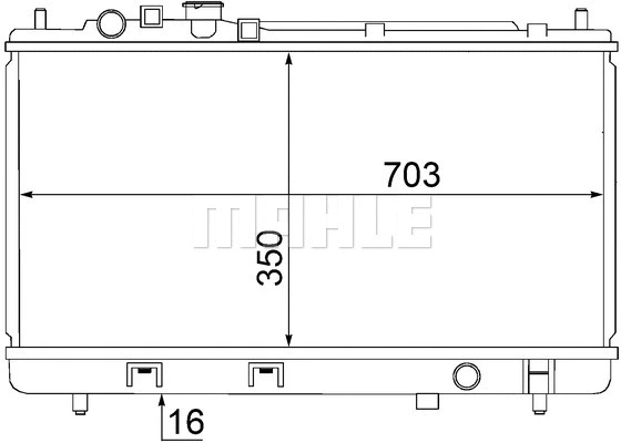 Radiator, engine cooling (CR 1473 000S)