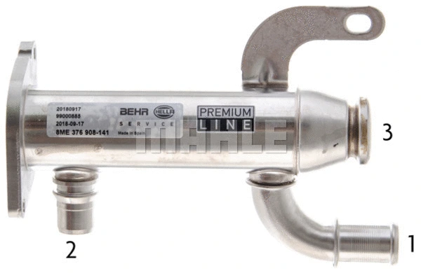 Cooler, exhaust gas recirculation