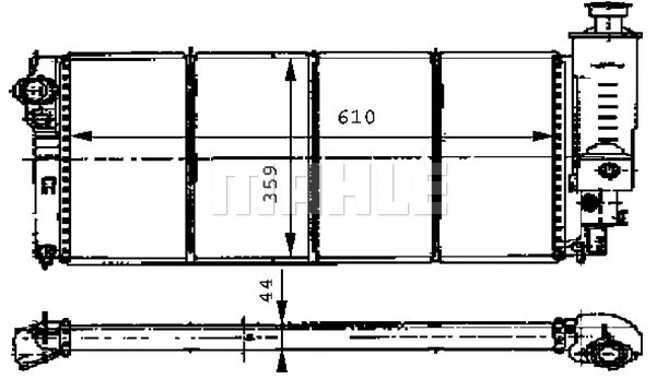 Radiator, engine cooling (CR 472 000S)