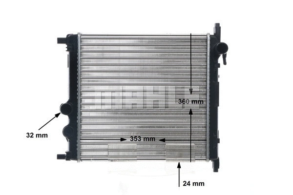 Radiator, engine cooling