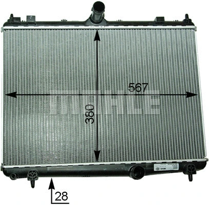 Radiator, engine cooling (CR 2113 000P)