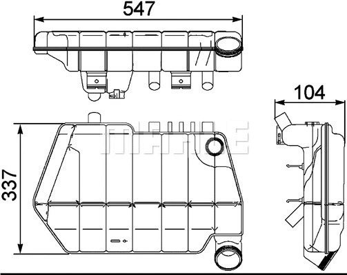 Expansion Tank, coolant (CRT 67 000S)