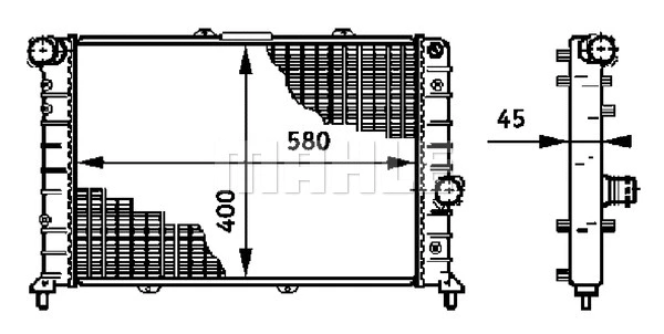 Radiator, engine cooling