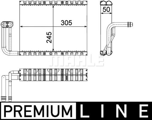 Evaporator, air conditioning