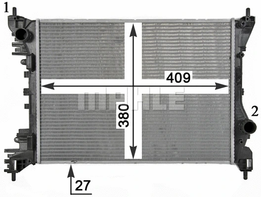 Radiator, engine cooling