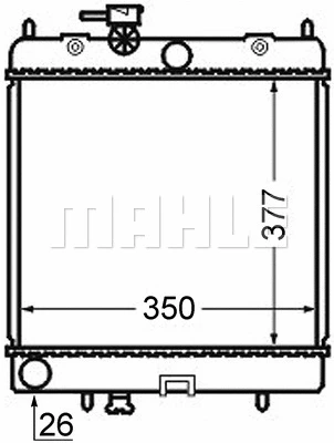 Radiator, engine cooling