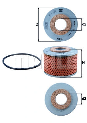 Oil Filter (OX 16D)