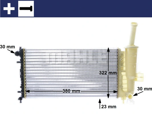 Radiator, engine cooling
