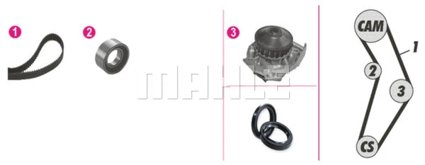 Water Pump & Timing Belt Kit (CPK 18 000P)