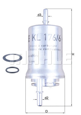 Fuel Filter (KL 176/6D)