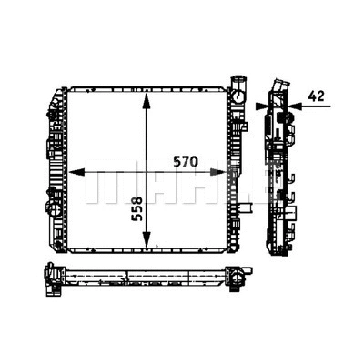 Radiator, engine cooling