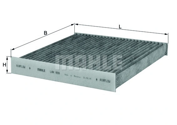 Filter, cabin air (LAK 859)