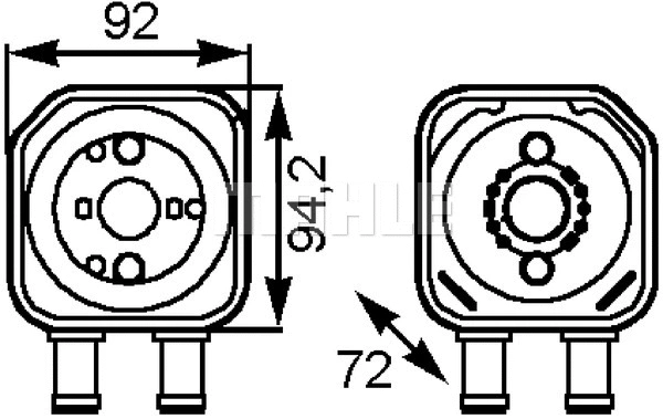 Oil Cooler, engine oil (CLC 164 000S)