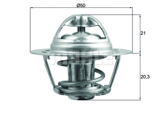 Thermostat, coolant (TX 196 83D)