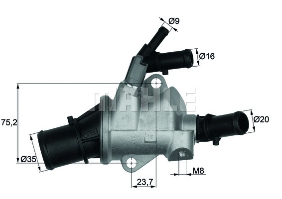 Thermostat, coolant (TI 148 88)