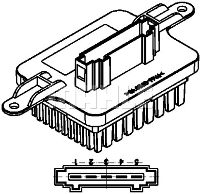 Regulator, interior blower (ABR 59 000P)