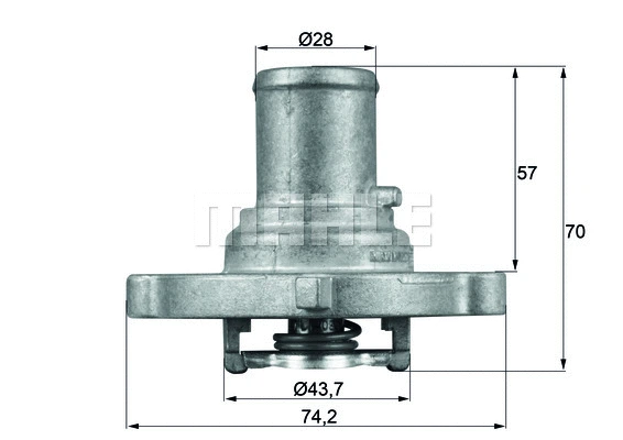 Thermostat, coolant (TI 122 87D)