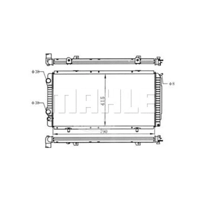 Radiator, engine cooling