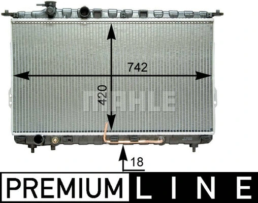 Radiator, engine cooling