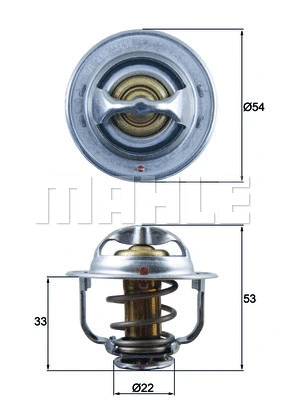 Thermostat, coolant
