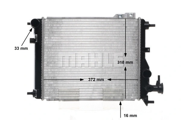 Radiator, engine cooling