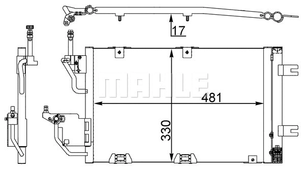 Condenser, air conditioning (AC 400 000S)