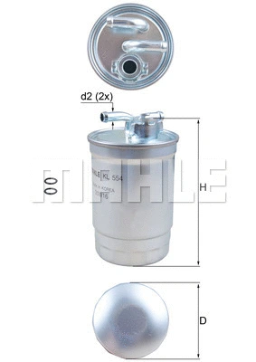 Fuel Filter (KL 554D)