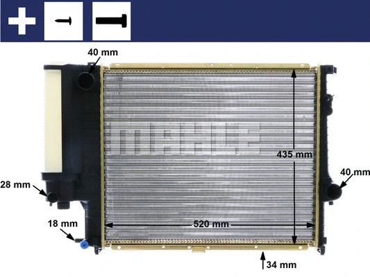 Radiator, engine cooling